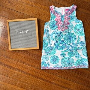Lilly Pulitzer for Target Blue and Pink Kids Dress EUC 4T